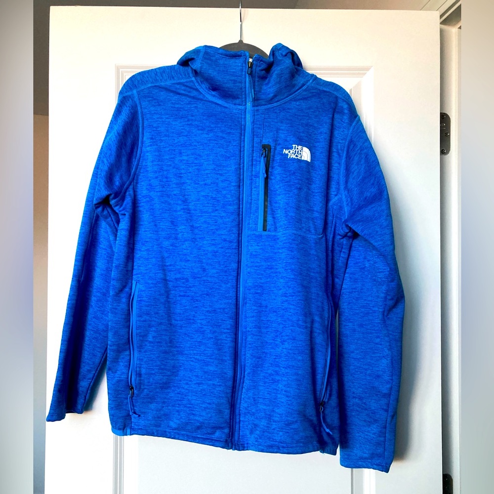 North Face Men’s Blue Fleece Jacket, Size large